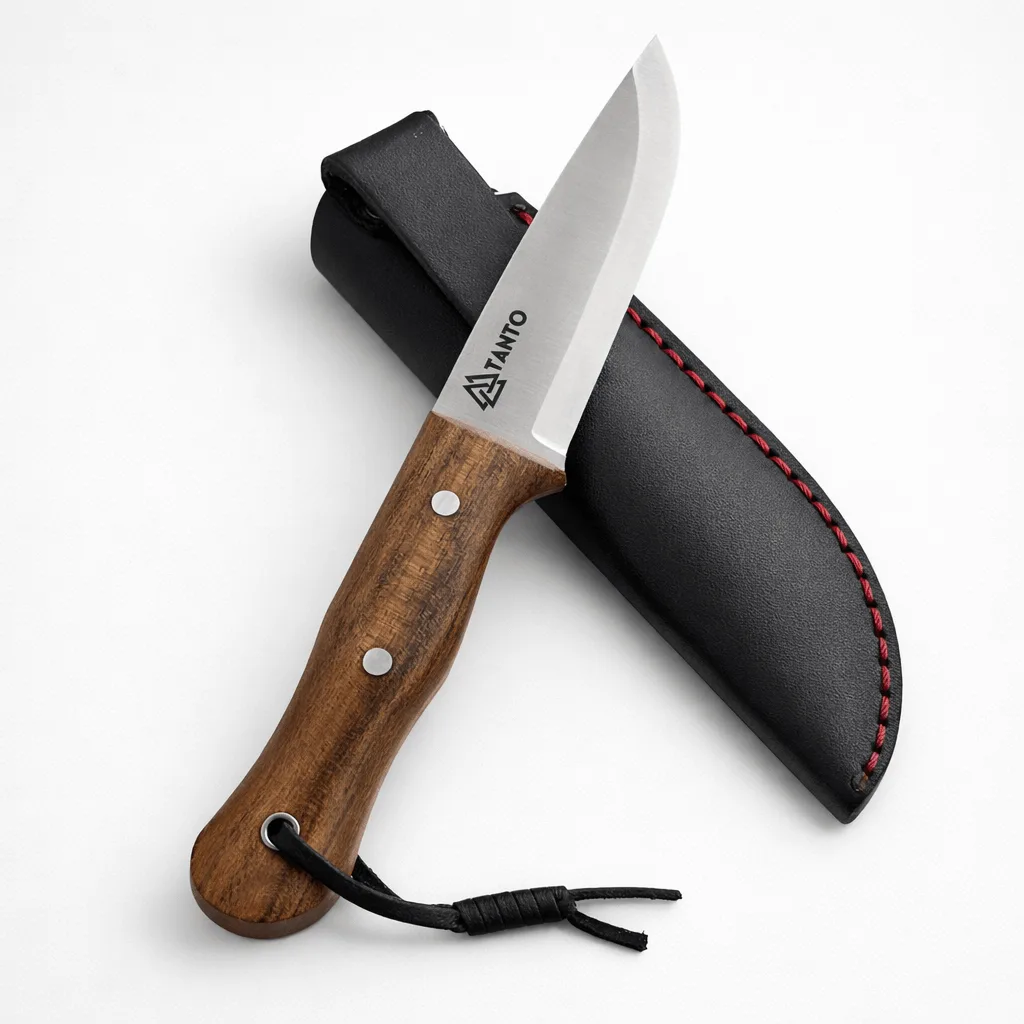 4116 Bushcraft Bıçak 21 cm Çelik Ceviz Saplı