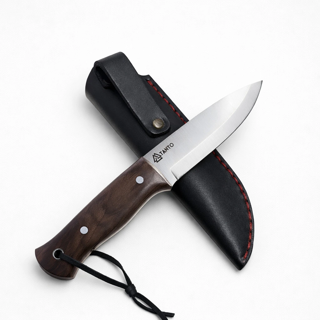 4116 Çelik Bushcraft Bıçağı 23.5 cm Ceviz Saplı