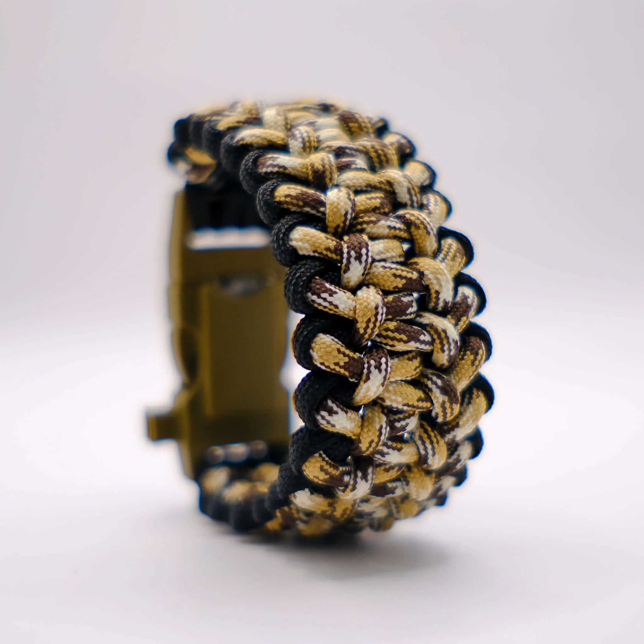 Termometreli, Pusulalı, Ateş Başlatıcılı Düdüklü Paracord Bileklik 