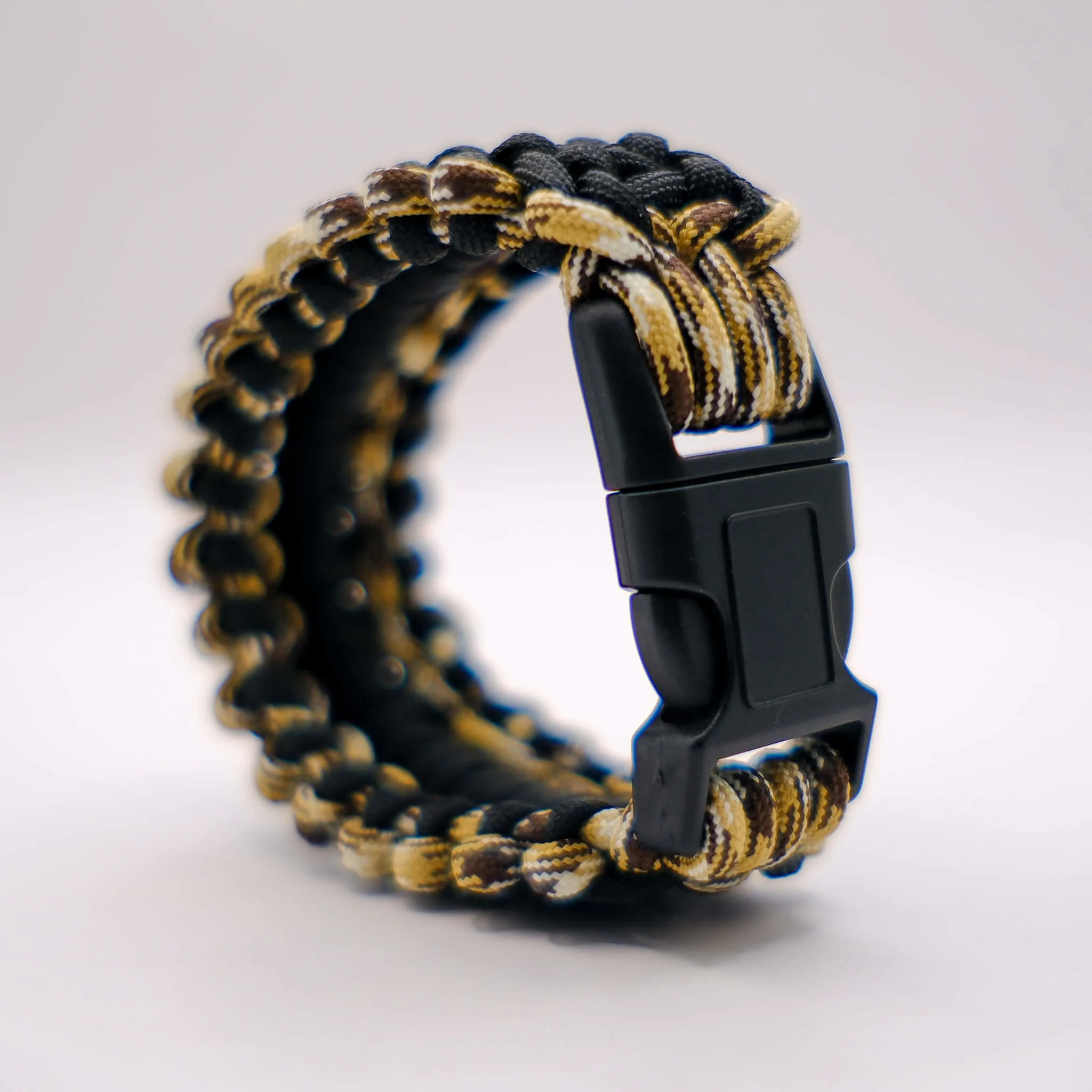 Paracord Bileklik Siyah Çöl Kamuflaj Outdoor Kamp Bilekliği