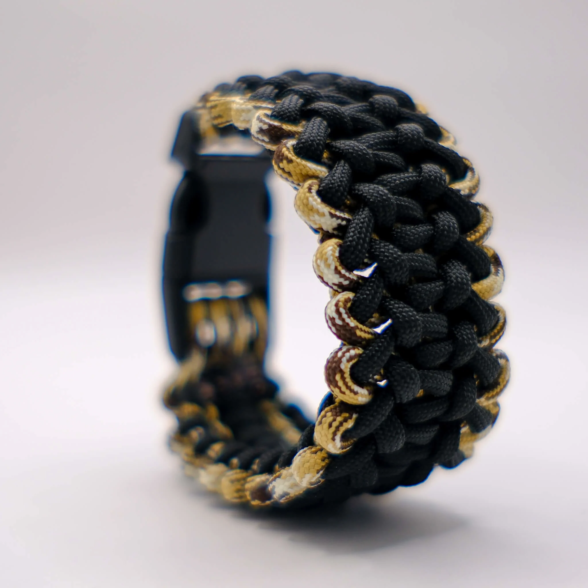Paracord Bileklik Siyah Çöl Kamuflaj Outdoor Kamp Bilekliği