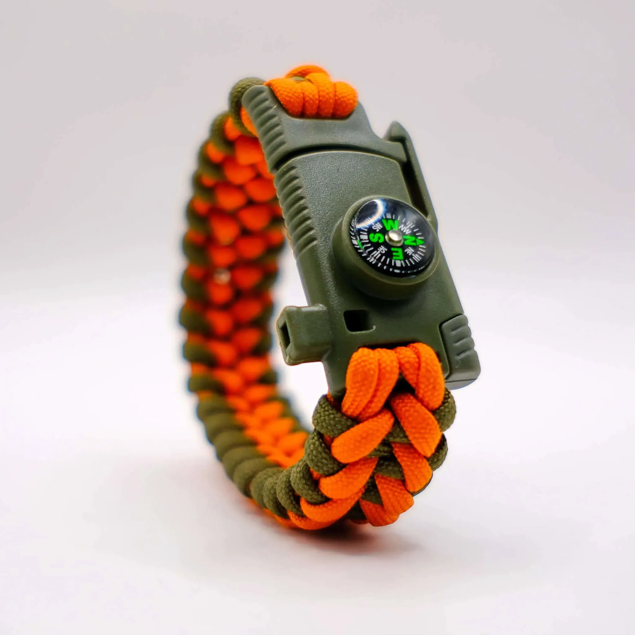 Survival Paracord Bileklik Pusulalı ve Kesici Uçlu Outdoor Bileklik 