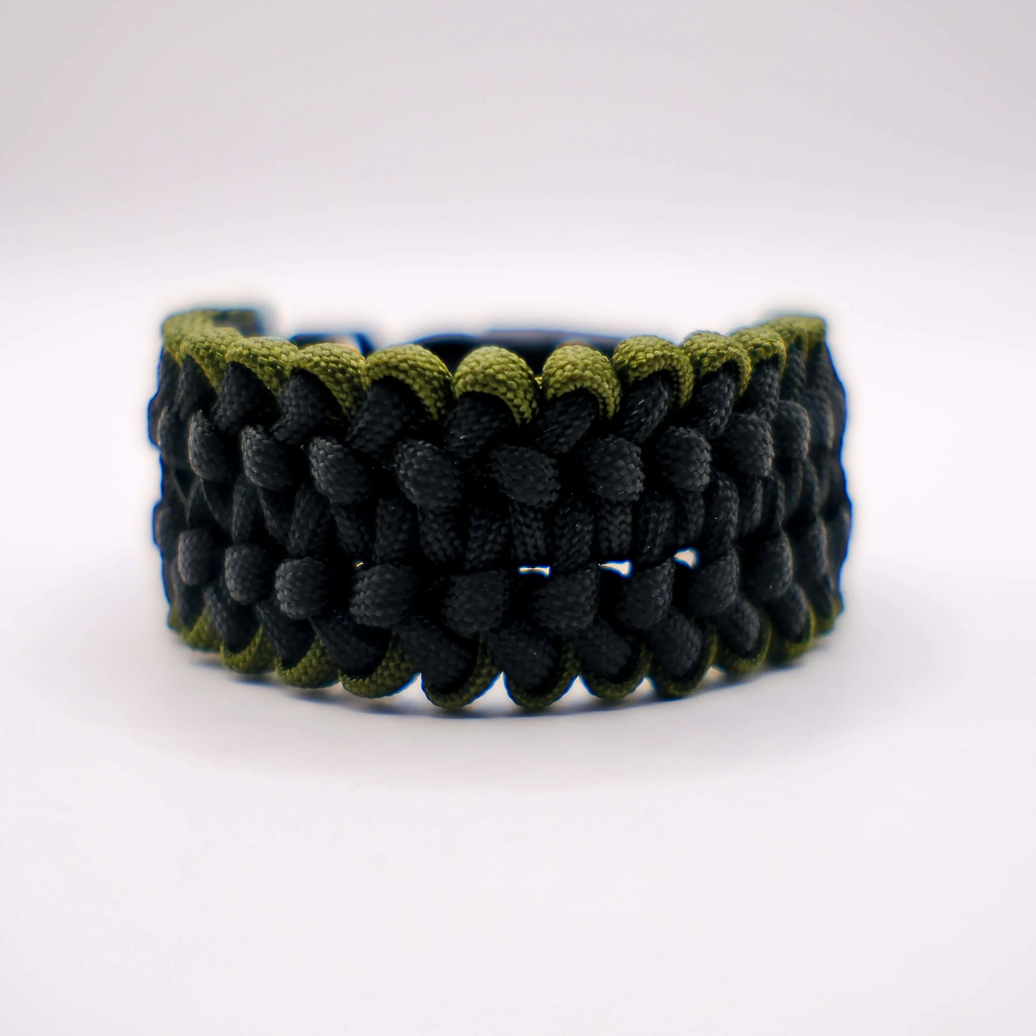 Paracord Survival Bileklik Siyah Haki Outdoor Kamp Bilekliği 