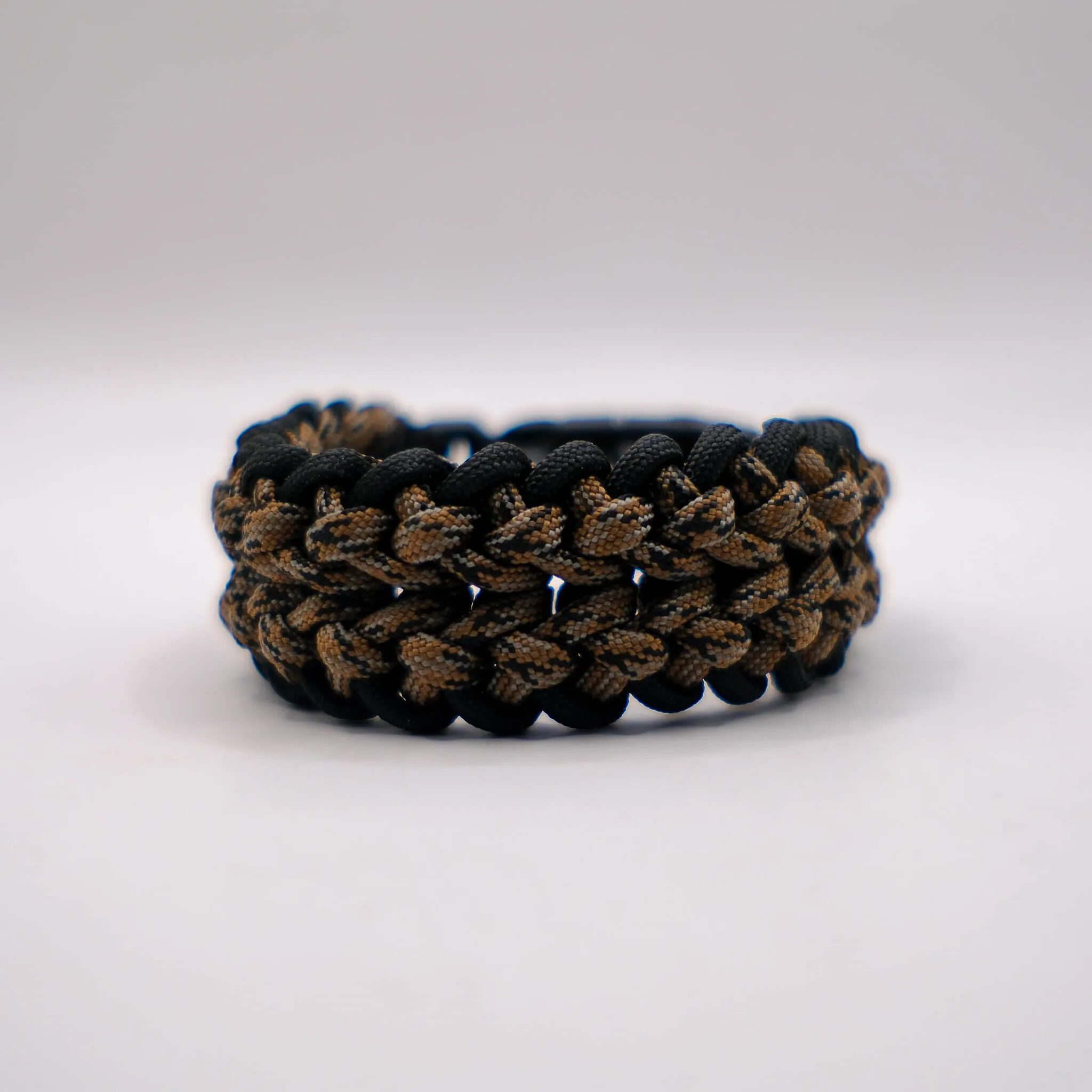 Paracord Bileklik Pusulalı Düdüklü Ateş Başlatıcılı Kahverengi Kamuflaj 