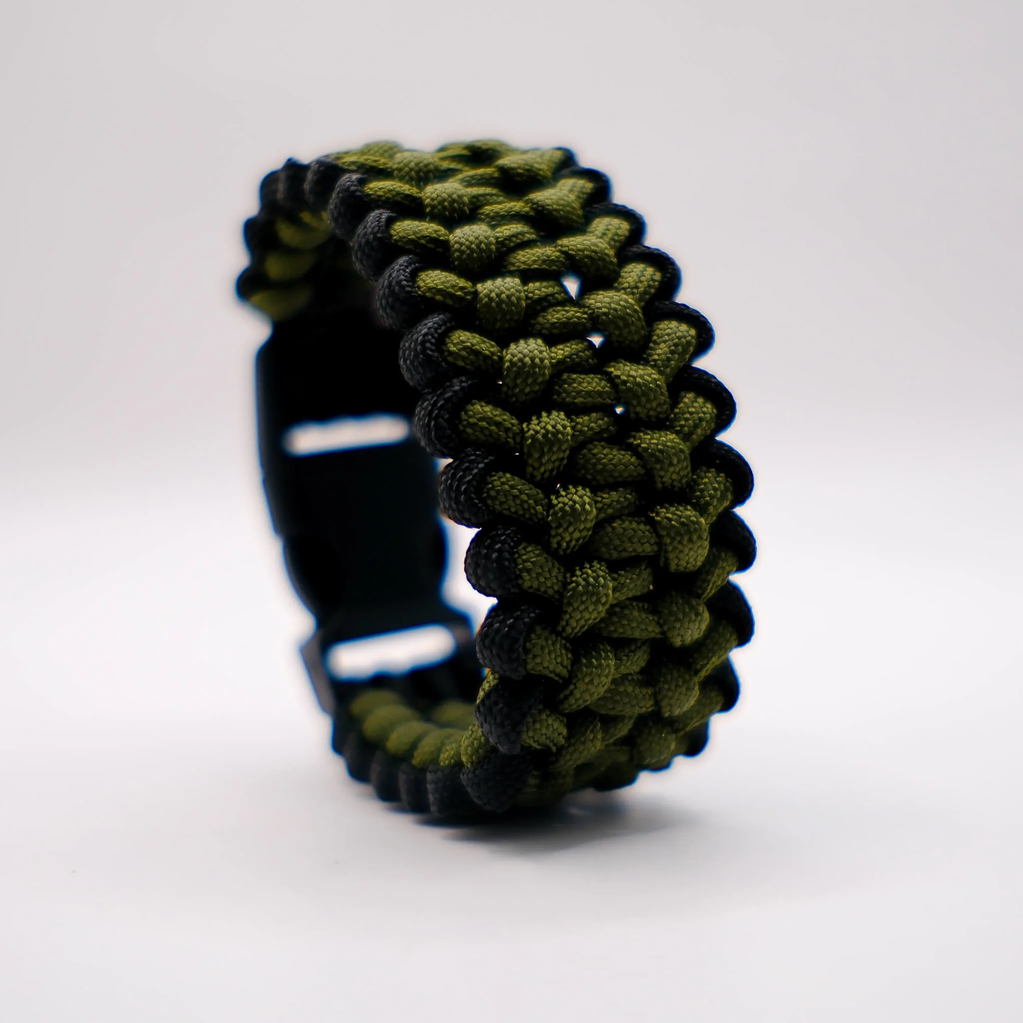 Paracord Survival Bileklik Siyah Haki Yeşil Outdoor Kamp Bilekliği 