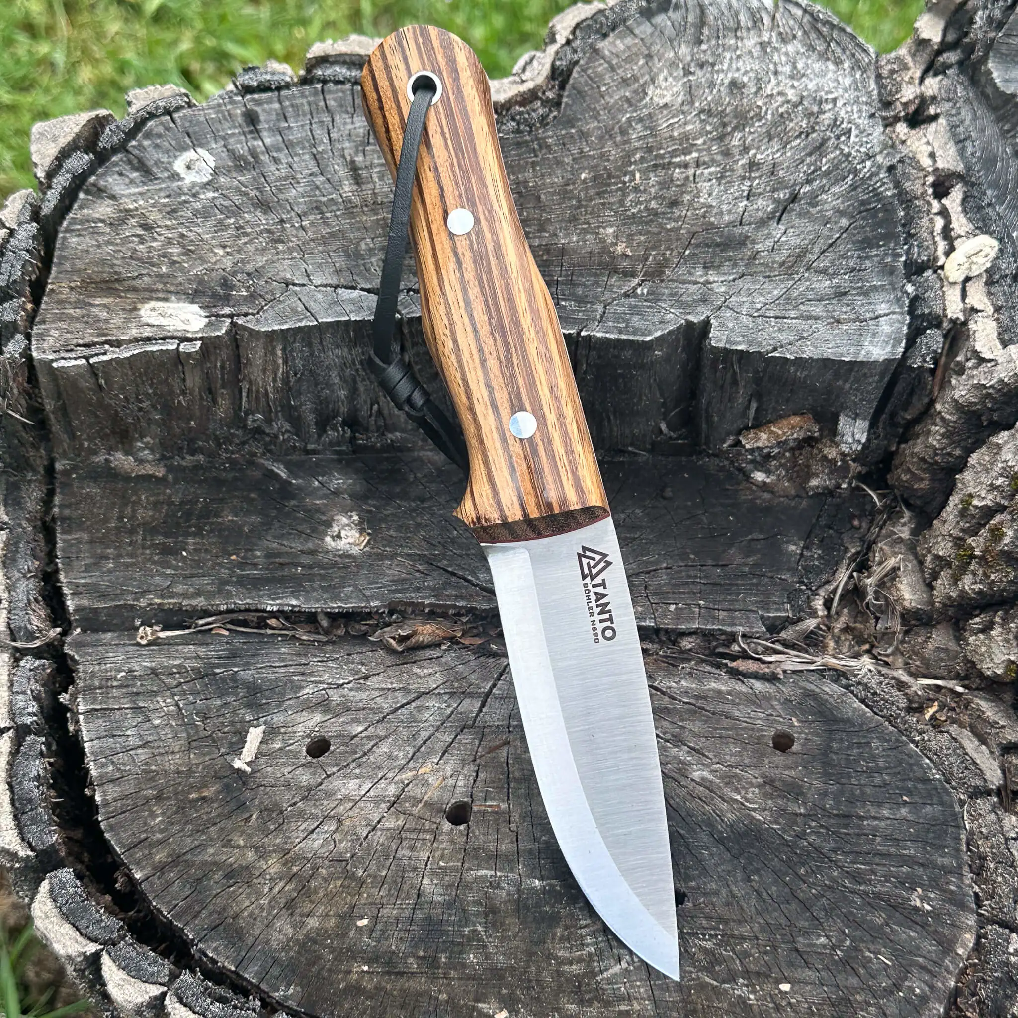 Böhler N690 Çelik Bıçak 22.5 cm Zebrano Saplı