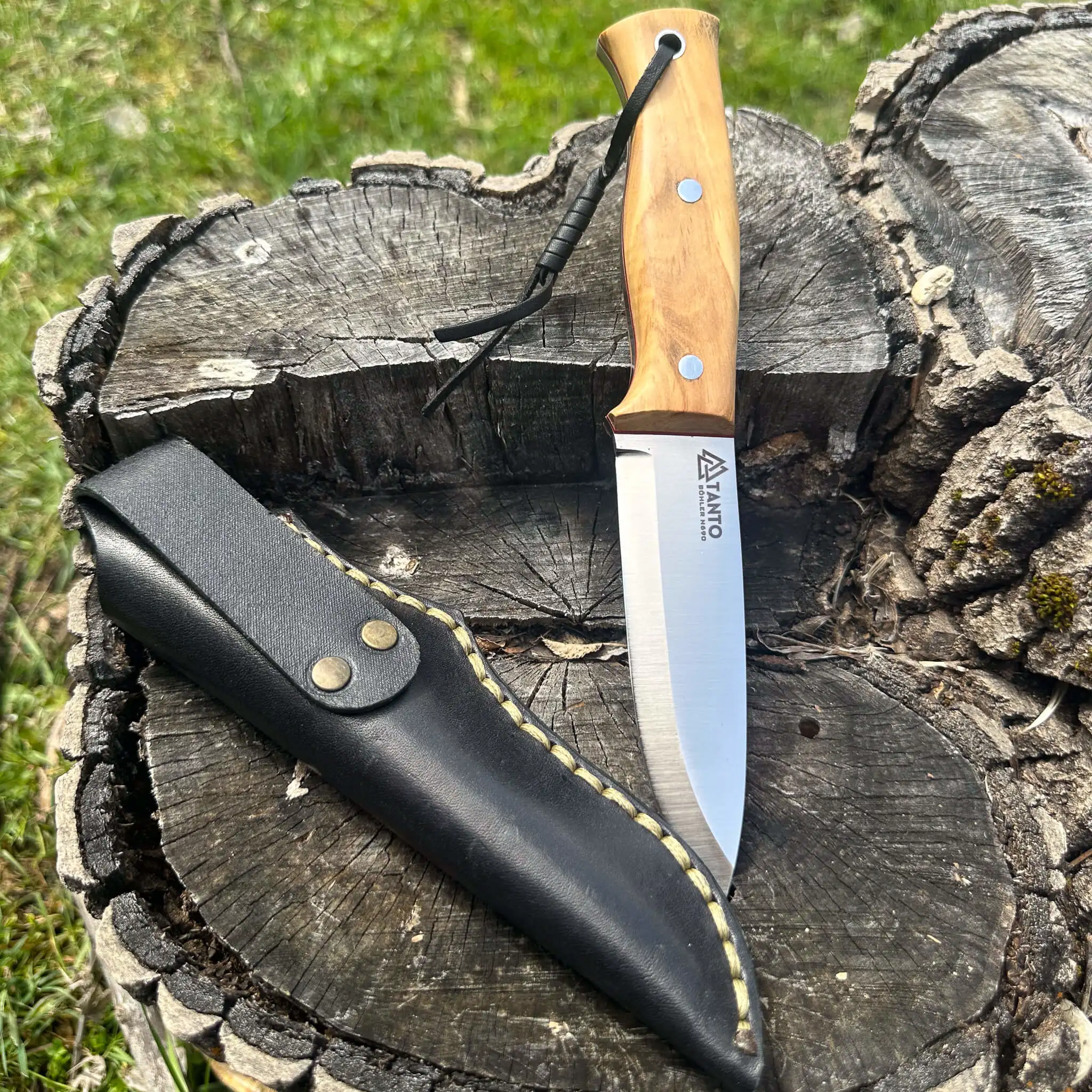 Böhler N690 Çelik Bıçak 21.5 cm Zeytin Saplı