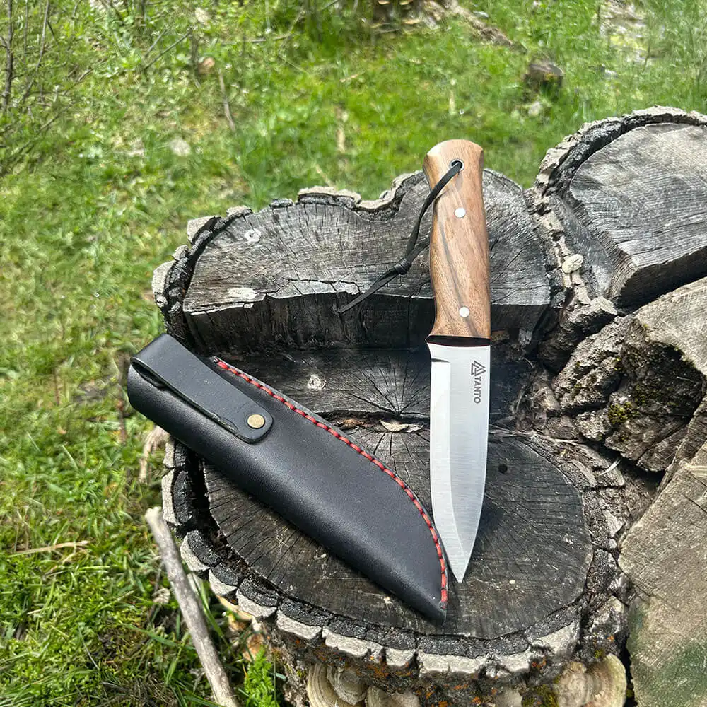 4116 Çelik Bushcraft Bıçağı 23.5 cm Ceviz Saplı